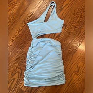SHEIN light blue mini dress